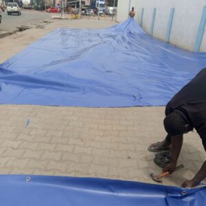 Tarpaulin for fish pond and poultry