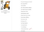 High pressure washing machine