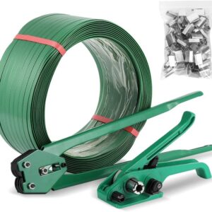 Packaging tool for strapping goods