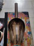 Small metal feed scoop
