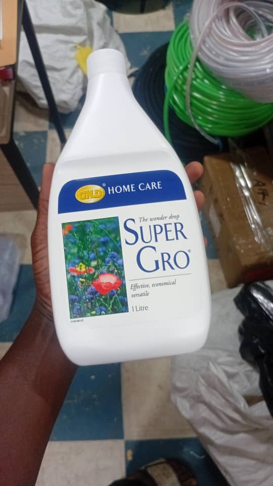 1L Super Gro Liquid Fertilizer – Organic Farm Booster / Plant Growth Enhancer / Soil Conditioner & Foliar Fertilizer / Crop Yield Improver / Multipurpose Agricultural Growth Solution