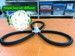 Triple loop air diffuser