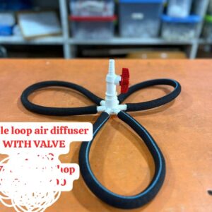 Triple loop air diffuser with valve