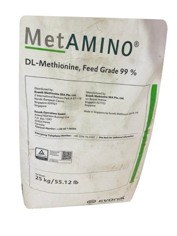 25kg Methionine Poultry Amino Acid Supplement – Broiler Growth Promoter / Layer Egg Production Booster / Poultry Feed Additive for Weight Gain / Essential Amino Acid for Birds / Chicken Performance Enhancer